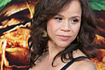 Rosie Perez in black stretch top